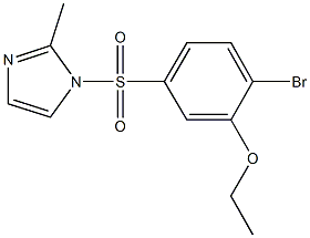 2-bromo-5-[(2-methyl-1H-imidazol-1-yl)sulfonyl]phenyl ethyl ether 化学構造式