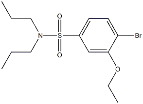 4-bromo-3-ethoxy-N,N-dipropylbenzenesulfonamide Structure