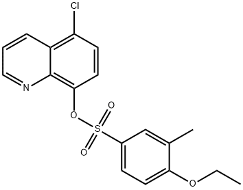 5-chloro-8-quinolinyl 4-ethoxy-3-methylbenzenesulfonate,791843-80-6,结构式