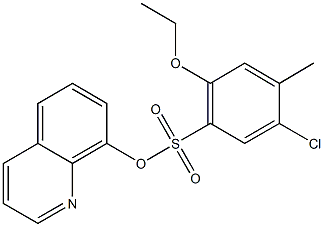 8-quinolinyl 5-chloro-2-ethoxy-4-methylbenzenesulfonate 结构式