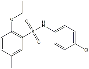 N-(4-chlorophenyl)-2-ethoxy-5-methylbenzenesulfonamide Struktur