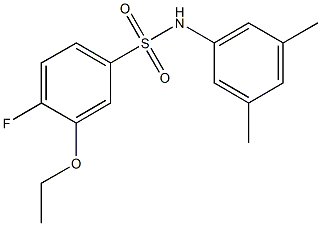 N-(3,5-dimethylphenyl)-3-ethoxy-4-fluorobenzenesulfonamide Structure