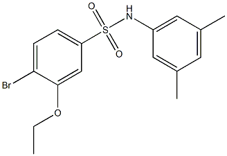 4-bromo-N-(3,5-dimethylphenyl)-3-ethoxybenzenesulfonamide,791844-09-2,结构式