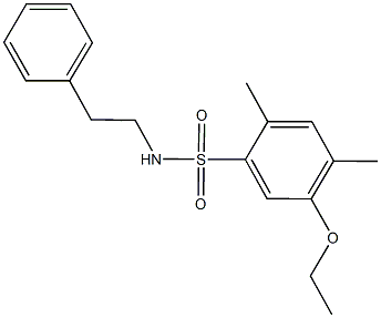 5-ethoxy-2,4-dimethyl-N-(2-phenylethyl)benzenesulfonamide Structure