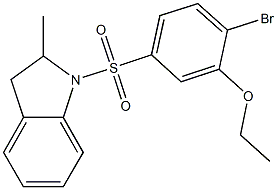 791844-35-4 2-bromo-5-[(2-methyl-2,3-dihydro-1H-indol-1-yl)sulfonyl]phenyl ethyl ether