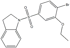 2-bromo-5-(2,3-dihydro-1H-indol-1-ylsulfonyl)phenyl ethyl ether,791844-40-1,结构式