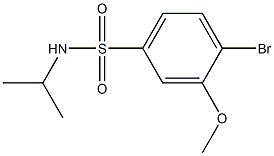 4-bromo-N-isopropyl-3-methoxybenzenesulfonamide,791844-49-0,结构式