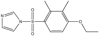 ethyl 4-(1H-imidazol-1-ylsulfonyl)-2,3-dimethylphenyl ether 化学構造式