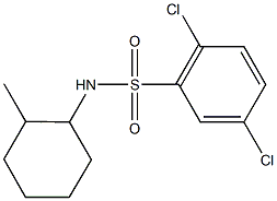 2,5-dichloro-N-(2-methylcyclohexyl)benzenesulfonamide Struktur