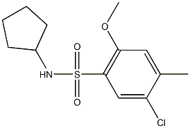 791844-88-7 5-chloro-N-cyclopentyl-2-methoxy-4-methylbenzenesulfonamide