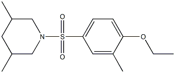 4-[(3,5-dimethyl-1-piperidinyl)sulfonyl]-2-methylphenyl ethyl ether Structure