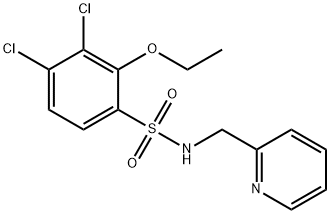 3,4-dichloro-2-ethoxy-N-(2-pyridinylmethyl)benzenesulfonamide Structure