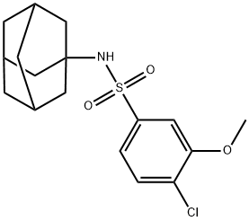 N-(1-adamantyl)-4-chloro-3-methoxybenzenesulfonamide Structure