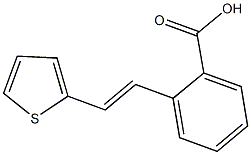 2-[2-(2-thienyl)vinyl]benzoic acid Struktur