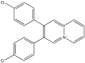 2,3-bis(4-chlorophenyl)quinolizinium Structure