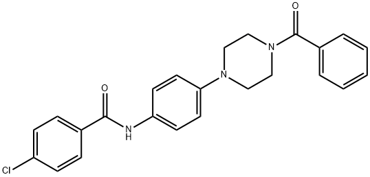 792946-34-0 N-[4-(4-benzoyl-1-piperazinyl)phenyl]-4-chlorobenzamide