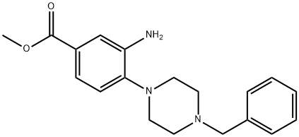 methyl 3-amino-4-(4-benzyl-1-piperazinyl)benzoate|