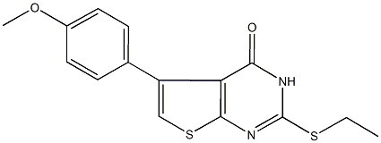 792952-12-6 2-(ethylsulfanyl)-5-(4-methoxyphenyl)thieno[2,3-d]pyrimidin-4(3H)-one