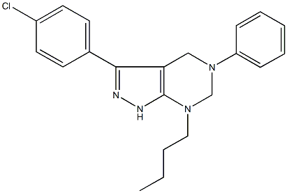 792952-25-1 7-butyl-3-(4-chlorophenyl)-5-phenyl-4,5,6,7-tetrahydro-1H-pyrazolo[3,4-d]pyrimidine