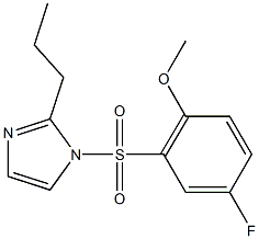 1-[(5-fluoro-2-methoxyphenyl)sulfonyl]-2-propyl-1H-imidazole Structure