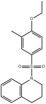 4-(3,4-dihydro-1(2H)-quinolinylsulfonyl)-2-methylphenyl ethyl ether Struktur