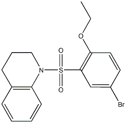 4-bromo-2-(3,4-dihydro-1(2H)-quinolinylsulfonyl)phenyl ethyl ether Structure