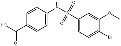 794548-52-0 4-{[(4-bromo-3-methoxyphenyl)sulfonyl]amino}benzoic acid