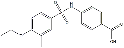 4-{[(4-ethoxy-3-methylphenyl)sulfonyl]amino}benzoic acid Structure