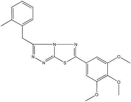 3-(2-methylbenzyl)-6-(3,4,5-trimethoxyphenyl)[1,2,4]triazolo[3,4-b][1,3,4]thiadiazole|