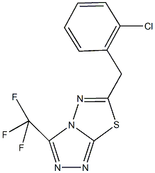 6-(2-chlorobenzyl)-3-(trifluoromethyl)[1,2,4]triazolo[3,4-b][1,3,4]thiadiazole,794549-04-5,结构式