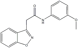 2-(1,2-benzisoxazol-3-yl)-N-(3-methoxyphenyl)acetamide Struktur