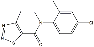 N-(4-chloro-2-methylphenyl)-N,4-dimethyl-1,2,3-thiadiazole-5-carboxamide Structure