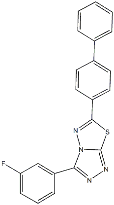 6-[1,1'-biphenyl]-4-yl-3-(3-fluorophenyl)[1,2,4]triazolo[3,4-b][1,3,4]thiadiazole Structure