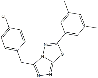 3-(4-chlorobenzyl)-6-(3,5-dimethylphenyl)[1,2,4]triazolo[3,4-b][1,3,4]thiadiazole|