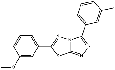 methyl 3-[3-(3-methylphenyl)[1,2,4]triazolo[3,4-b][1,3,4]thiadiazol-6-yl]phenyl ether,794549-76-1,结构式