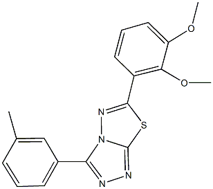 6-(2,3-dimethoxyphenyl)-3-(3-methylphenyl)[1,2,4]triazolo[3,4-b][1,3,4]thiadiazole|