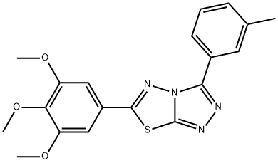 794549-84-1 3-(3-methylphenyl)-6-(3,4,5-trimethoxyphenyl)[1,2,4]triazolo[3,4-b][1,3,4]thiadiazole