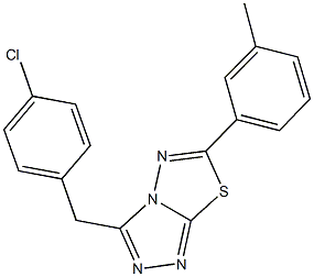 3-(4-chlorobenzyl)-6-(3-methylphenyl)[1,2,4]triazolo[3,4-b][1,3,4]thiadiazole|