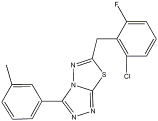 794550-16-6 6-(2-chloro-6-fluorobenzyl)-3-(3-methylphenyl)[1,2,4]triazolo[3,4-b][1,3,4]thiadiazole