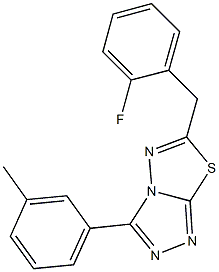 6-(2-fluorobenzyl)-3-(3-methylphenyl)[1,2,4]triazolo[3,4-b][1,3,4]thiadiazole Structure