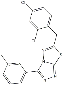 6-(2,4-dichlorobenzyl)-3-(3-methylphenyl)[1,2,4]triazolo[3,4-b][1,3,4]thiadiazole Struktur
