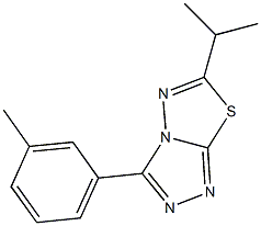 6-isopropyl-3-(3-methylphenyl)[1,2,4]triazolo[3,4-b][1,3,4]thiadiazole Structure