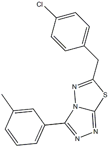 794550-24-6 6-(4-chlorobenzyl)-3-(3-methylphenyl)[1,2,4]triazolo[3,4-b][1,3,4]thiadiazole