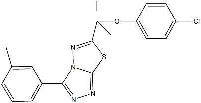 794550-30-4 4-chlorophenyl 1-methyl-1-[3-(3-methylphenyl)[1,2,4]triazolo[3,4-b][1,3,4]thiadiazol-6-yl]ethyl ether