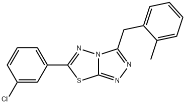 6-(3-chlorophenyl)-3-(2-methylbenzyl)[1,2,4]triazolo[3,4-b][1,3,4]thiadiazole|