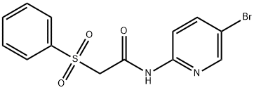N-(5-bromo-2-pyridinyl)-2-(phenylsulfonyl)acetamide|