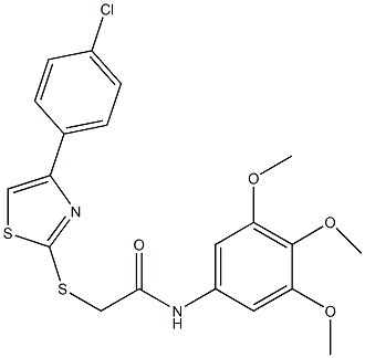 794550-93-9 2-{[4-(4-chlorophenyl)-1,3-thiazol-2-yl]sulfanyl}-N-(3,4,5-trimethoxyphenyl)acetamide