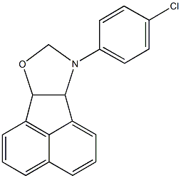 9-(4-chlorophenyl)-6b,8,9,9a-tetrahydroacenaphtho[1,2-d][1,3]oxazole 结构式