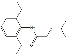 N-(2,6-diethylphenyl)-2-isopropoxyacetamide 结构式