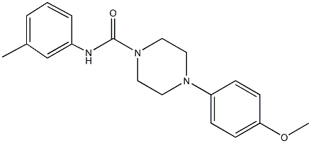 4-(4-methoxyphenyl)-N-(3-methylphenyl)-1-piperazinecarboxamide Structure